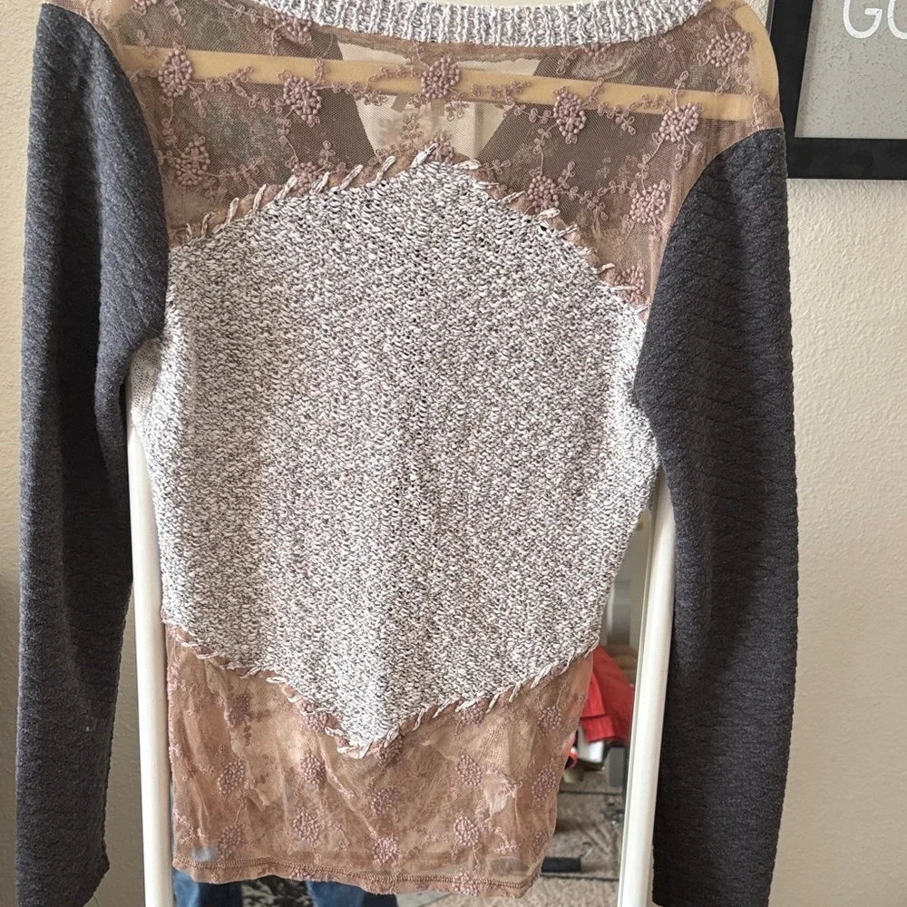 BKE Multicolor Patchwork Cardigan - Picture 4 of 8